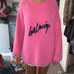 Balenciaga Oversized Sweater pink Rare